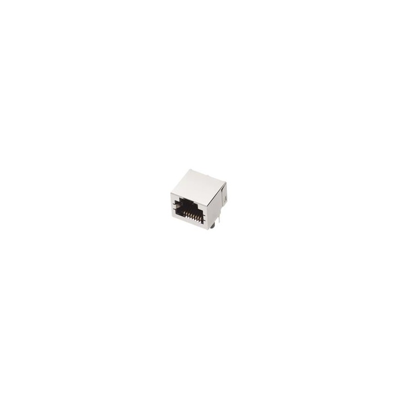 10 pcs : 43860-5025 - Modular Connectors / Ethernet Connectors Modjack RA LoPro 50AU Inv w/shield8/8