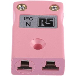 1 pcs - RS PRO In-Line Thermocouple Connector for Use with Type N Thermocouple, Miniature Size, IEC Standard