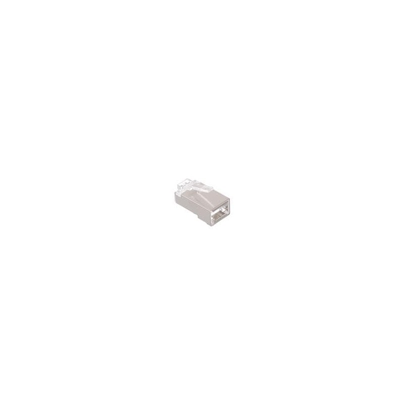 10 pcs : MPS88RX-5000S - Modular Connectors / Ethernet Connectors 8P8C SHIELDED SOLID ROUND 50u