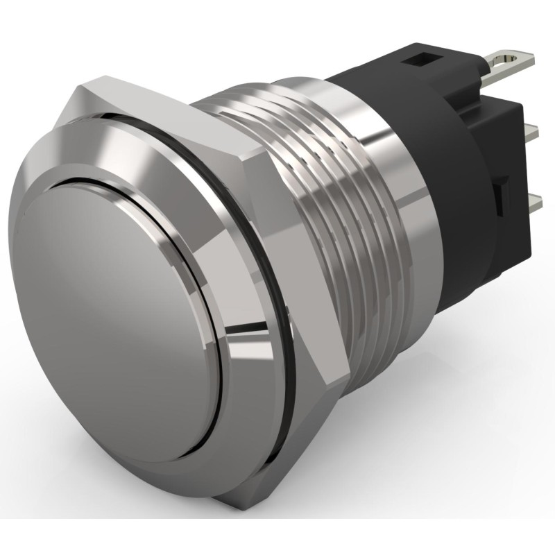 1 pcs - EAO 82 Series Push Button Switch, Latching, Panel Mount, 19mm Cutout, SPDT, 240V, IP65, IP67