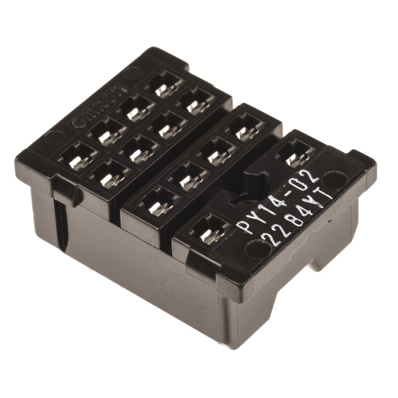1 pcs - Omron 14 Pin 250V ac PCB Mount Relay Socket, for use with MY4IN, MY4IN1, MY4IN1-D2, MY4IN-CR, MY4IN-D2, MY4N, MY4N1,