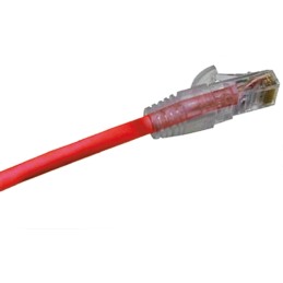 1 pcs - Molex Premise Networks Cat6 Male RJ45 to Male RJ45 Ethernet Cable, U/UTP, Red PVC Sheath, 2m