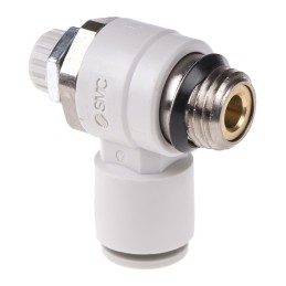 1 pcs - SMC AS Series Threaded Flow Regulator x 8mm Tube Outlet Port