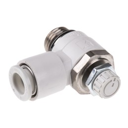 1 pcs - SMC AS Series Threaded Flow Regulator x 8mm Tube Outlet Port