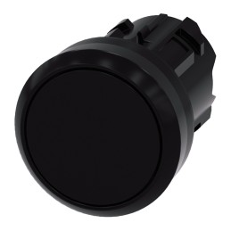 1 pcs - Siemens SIRIUS ACT Series Black Latching Push Button Head, 22mm Cutout, IP66, IP67, IP69K