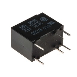 1 pcs - Omron PCB Mount Signal Relay, 24V dc Coil, 2A Switching Current, DPDT