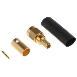 1 pcs - Radiall Straight 50Ω Cable Mount SMA Connector, Crimp Termination RG142, RG223, RG400