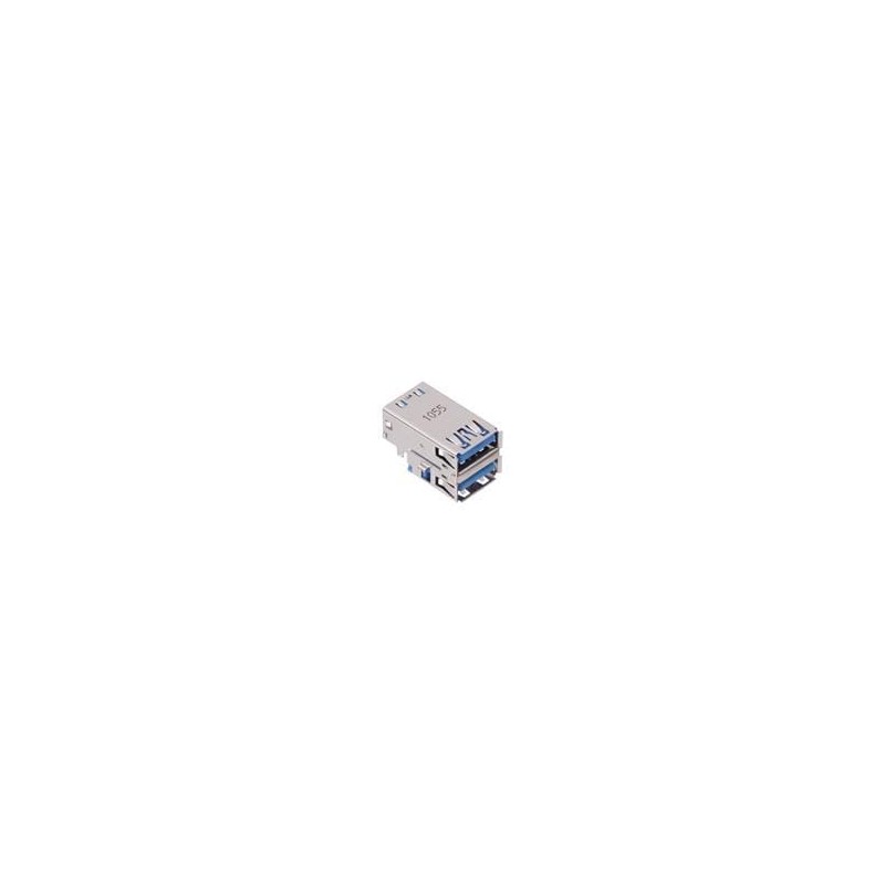 10 pcs : GSB3115374RF5HR - USB Connectors USB3.0, A, RECEPTACLE, RIGHT ANGLE STACK SINK DIP.