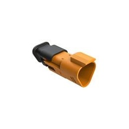 10 pcs : AT04-3P-SR01ORG - Automotive Connectors 3 Position, Receptacle, Pin, SR01 Strain Relief (Standard Seal), Orange Body