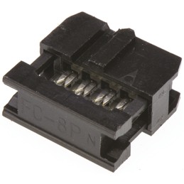 1 pcs - Amphenol 8-Way IDC Connector Socket for Cable Mount, 2-Row