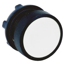 1 pcs - Schneider Electric Harmony XB5 Series White Maintained Push Button Head, 22mm Cutout, IP66, IP67, IP69K