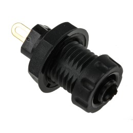 1 pcs - RS PRO Black, Red Female Banana Socket, 4 mm Connector, 30A, 1000V, Gold Plating