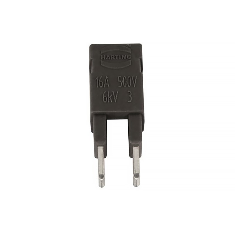 1 pcs - Harting Plug In Jumper, Han ES Press Series 2 Way, For Use With Han E Series Connector, Han ES Series Connector, Han