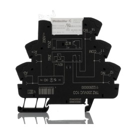 1 pcs - Weidmuller TRZ Series Interface Relay, DIN Rail Mount, 230V Coil, SPDT, 1-Pole, 6A Load