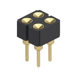 10 pcs : 419-10-204-00-006000 - Pin & Socket Connectors .100' 4P 2R SPRING MATE W/.042' PLNGR