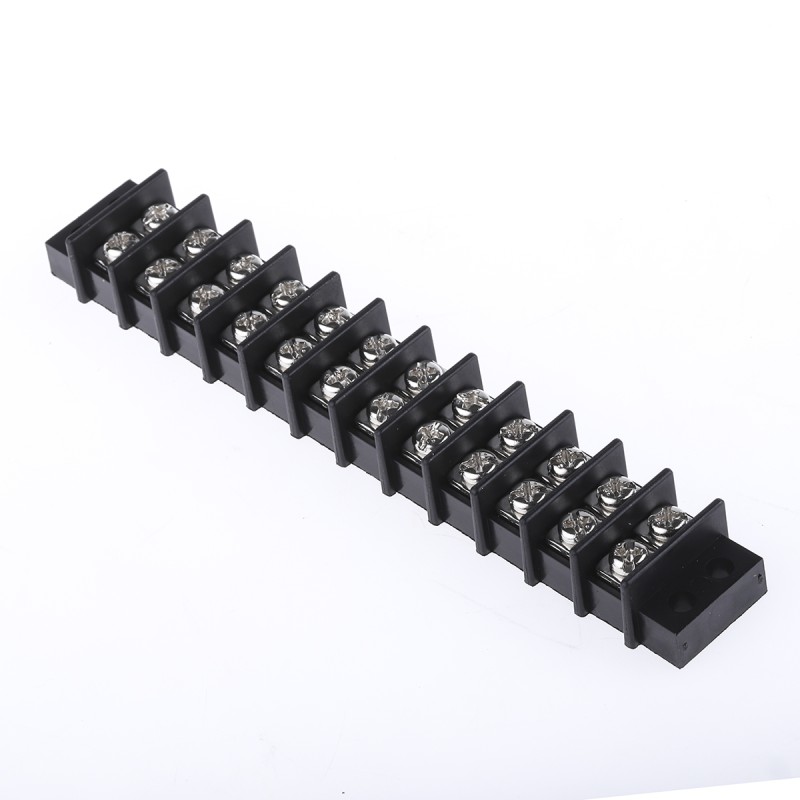 1 pcs - RS PRO Non-Fused Terminal Block, 12-Way, 20A, 12 AWG Wire, Screw Termination