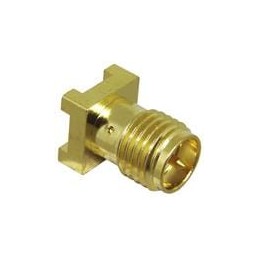 10 pcs : CONREVSMA001-SMD-G - RF Connectors / Coaxial Connectors RP-SMA Female Surface Mount Gold