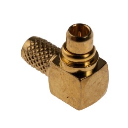 1 pcs - RS PRO, Plug Cable Mount MMCX Connector, 50Ω, Crimp, Solder Termination, Right Angle Body