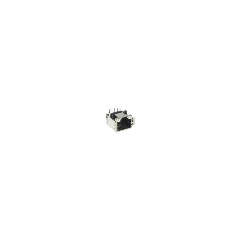 10 pcs : RJULE-42182-01 - Modular Connectors / Ethernet Connectors 8 contacts,Ultra Low profile,RA TH, RJ45