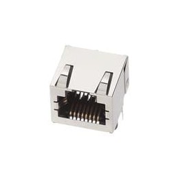 10 pcs : 43860-0031 - Modular Connectors / Ethernet Connectors Modjck RA LoPro 50u Inv /shield tab 8