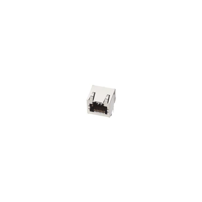 10 pcs : 43860-0031 - Modular Connectors / Ethernet Connectors Modjck RA LoPro 50u Inv /shield tab 8