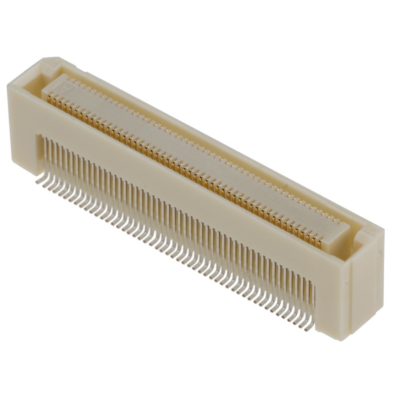 1 pcs - Hirose FunctionMAX FX8C Series Straight Surface Mount PCB Socket, 100-Contact, 2-Row, 0.6mm Pitch, Solder Termination