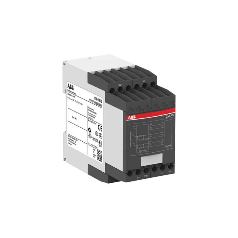 1 pcs - ABB Insulation Monitoring Relay, 1, 3 Phase, 0 - 1000 V dc, 0 - 690V ac, DIN Rail