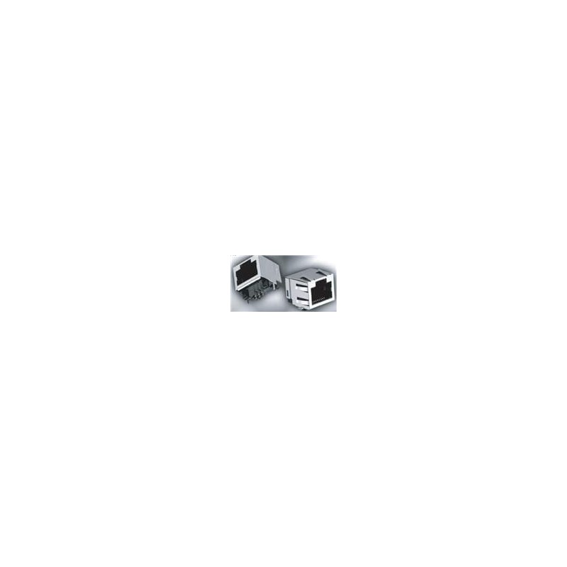 10 pcs : GWX-S-88-50 - Modular Connectors / Ethernet Connectors TH R/A 8P 8CONTACTS SHIELDED 50u'