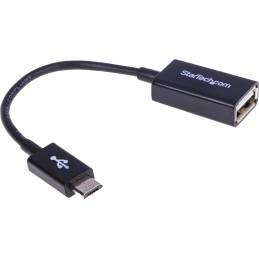1 pcs - StarTech.com USB 2.0 Cable, Male Micro USB B to Female USB A Cable, 130mm