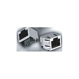 10 pcs : GWX-S3-88-50 - Modular Connectors / Ethernet Connectors TH R/A 8P 8CONTACTS SHIELDED 50u'