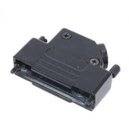 1 pcs - MH Connectors MHD45ZK-BK Series Zinc Angled D Sub Backshell, 25 Way, Strain Relief