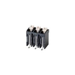 10 pcs : TBLH12V-500-04BK - Fixed Terminal Blocks Screwless, High Temperature, Vertical, 5.00 mm pitch, Black with Gray Button