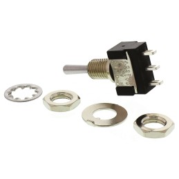 1 pcs - KNITTER-SWITCH Toggle Switch, Panel Mount, On-Off-On, SPDT, Solder Terminal, 250V ac