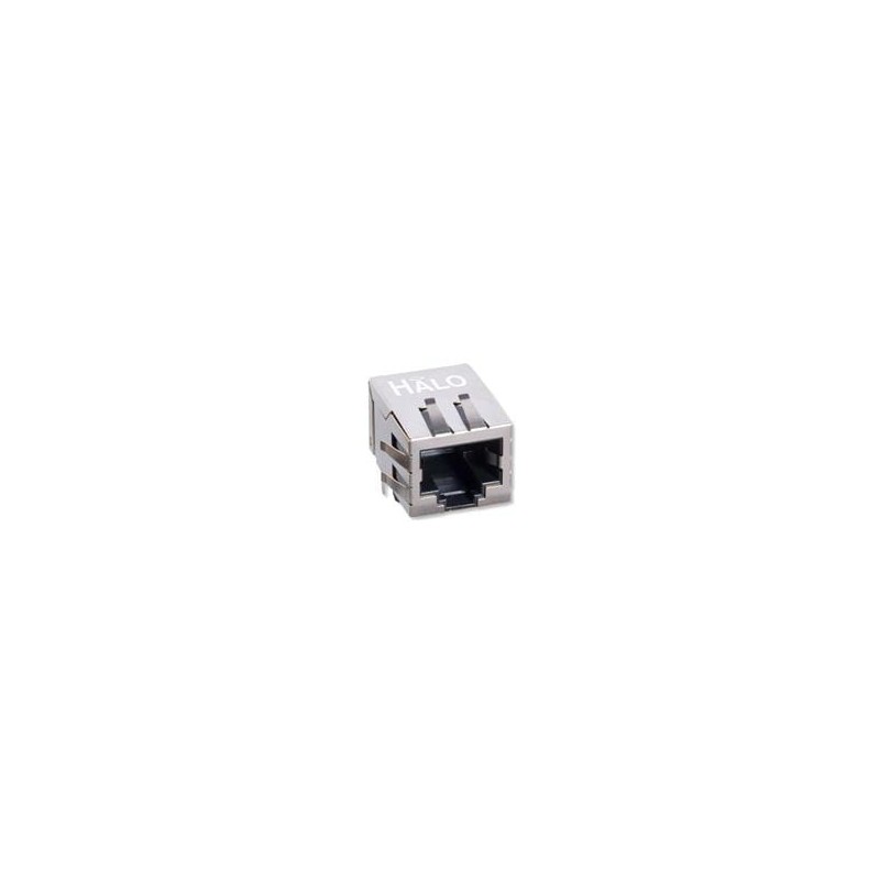 10 pcs : HCJ11-802SK - Modular Connectors / Ethernet Connectors Shielded 1X1 Tab Dwn RJ45 NO LED