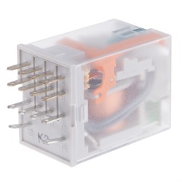 1 pcs - Phoenix Contact PCB Mount Power Relay, 24V dc Coil, 6A Switching Current, 4PDT