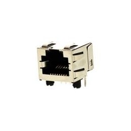 10 pcs : 43860-0004 - Modular Connectors / Ethernet Connectors RA 8/8 INVERTED RJ45 offset panel tabs R