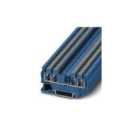 10 pcs : 3209581 - DIN Rail Terminal Blocks PT 2.5-QUATT RO BU