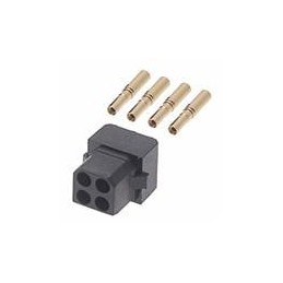 10 pcs : M80-8880405 - Power to the Board 2+2 POS DIL FEMALE 24-28 AWG