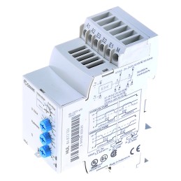 1 pcs - Crouzet Voltage Monitoring Relay, DPDT, 0.2 - 60 V, DIN Rail