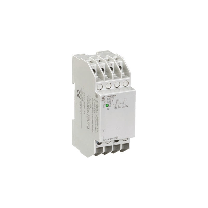 1 pcs - Dold Voltage Monitoring Relay, 3 Phase, DPDT, DIN Rail
