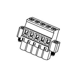 10 pcs : 39527-7005 - Pluggable Terminal Blocks 5.00MM EUROPLUG VERT ME RWE GRN 5CKT