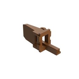 10 pcs : AW4P-D - Automotive Connectors 4 Position Receptacle Wedgelock, Keyed D, Brown