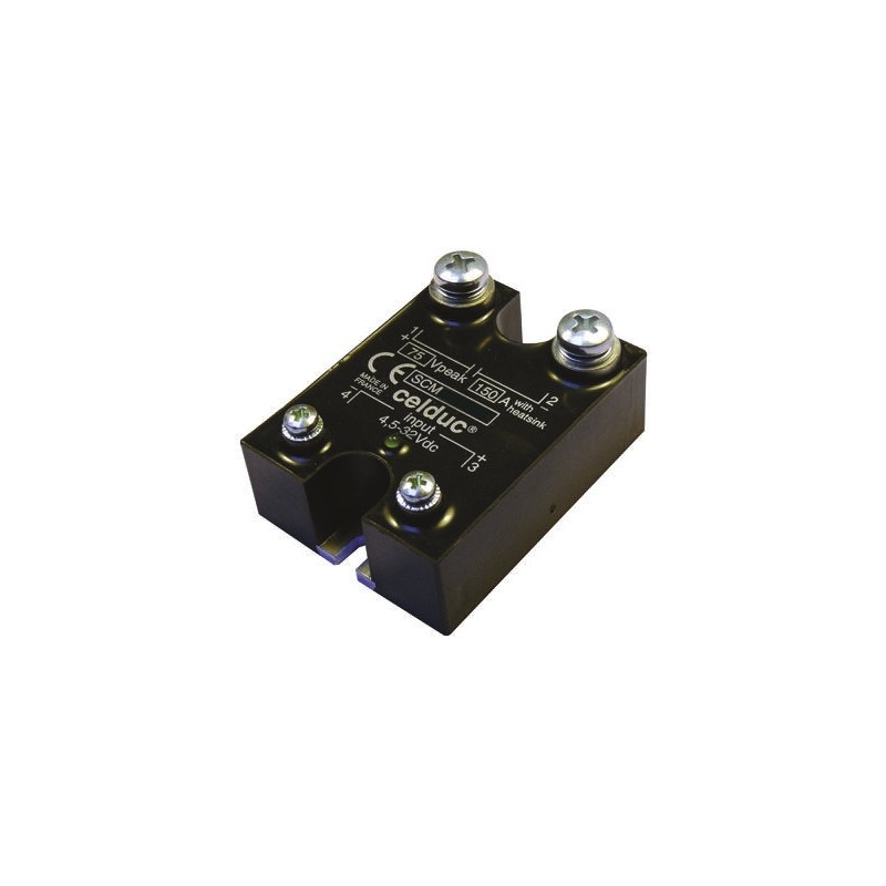 1 pcs - Celduc SCM Series Solid State Relay, 40 A Load, Panel Mount, 600 V dc Load, 32 V dc Control