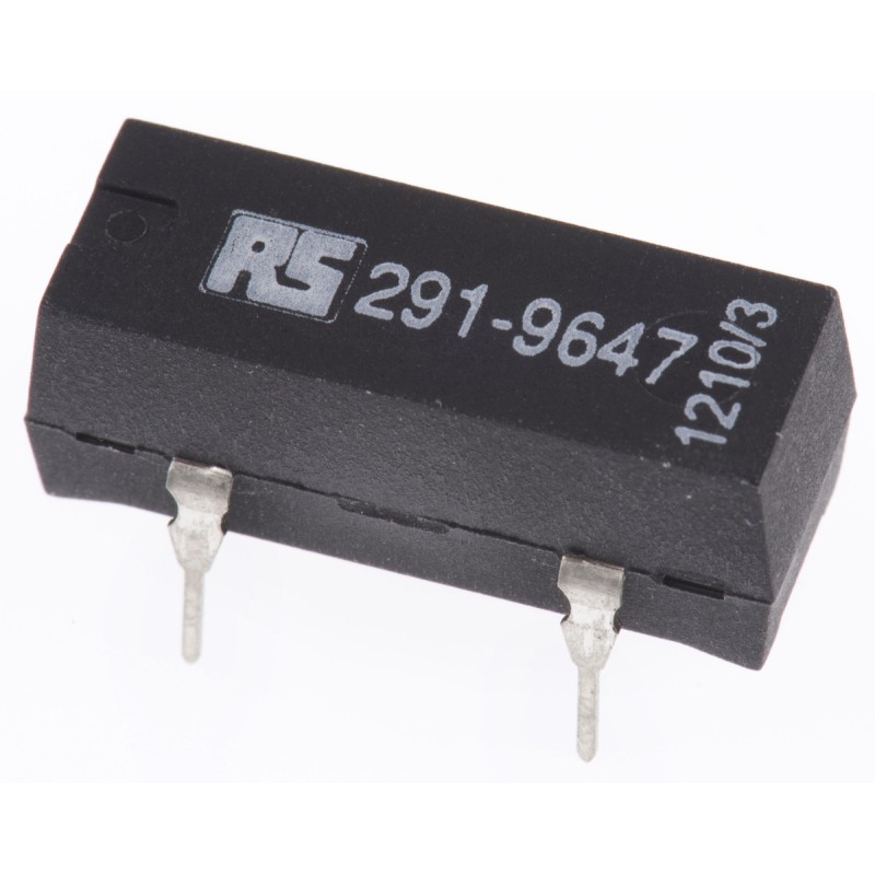 1 pcs - RS PRO PCB Mount Reed Relay, 24V dc Coil, SPST, 300V dc Max, 0.5 A Max, 2150Ω