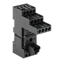 1 pcs - TE Connectivity 4 Pin 240V ac DIN Rail Relay Socket, for use with PT5 Series