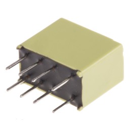 1 pcs - Panasonic Surface Mount Signal Relay, 3V dc Coil, 1A Switching Current, DPDT