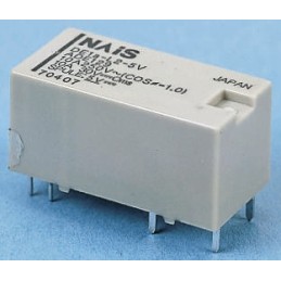 1 pcs - Panasonic PCB Mount Latching Power Relay, 12V dc Coil, 8A Switching Current, SPST
