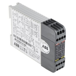 1 pcs - ABB Light Beam/Curtain, Safety Switch/Interlock Safety Relay, 24V dc, 2 Safety Contacts