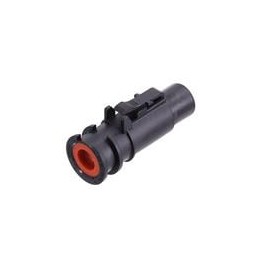 10 pcs : ATHD06-1-8S-OM - Heavy Duty Power Connectors 1 Pos Plug Sock For overmolding