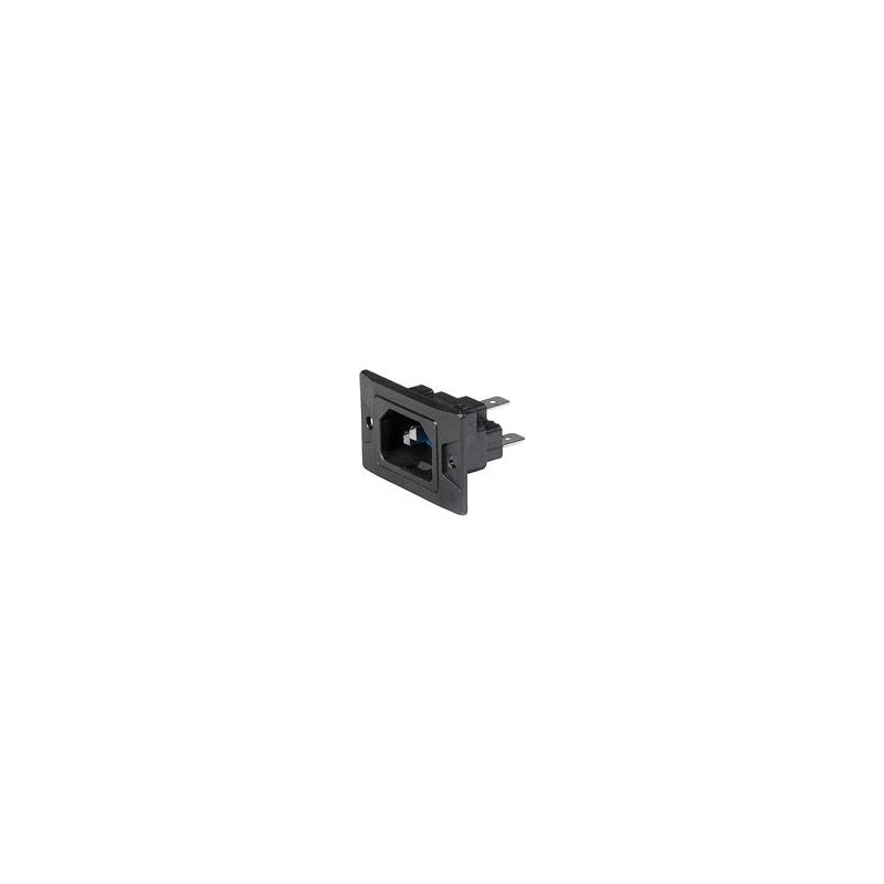 10 pcs : 3-137-753 - AC Power Entry Modules 6080 Connector Inlet 10A C14, with sealing IP20, PC I, white